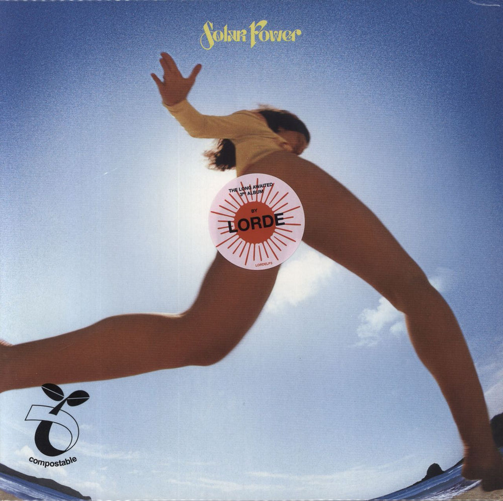 Lorde Solar Power - Clear Vinyl UK vinyl LP album (LP record) 3817651