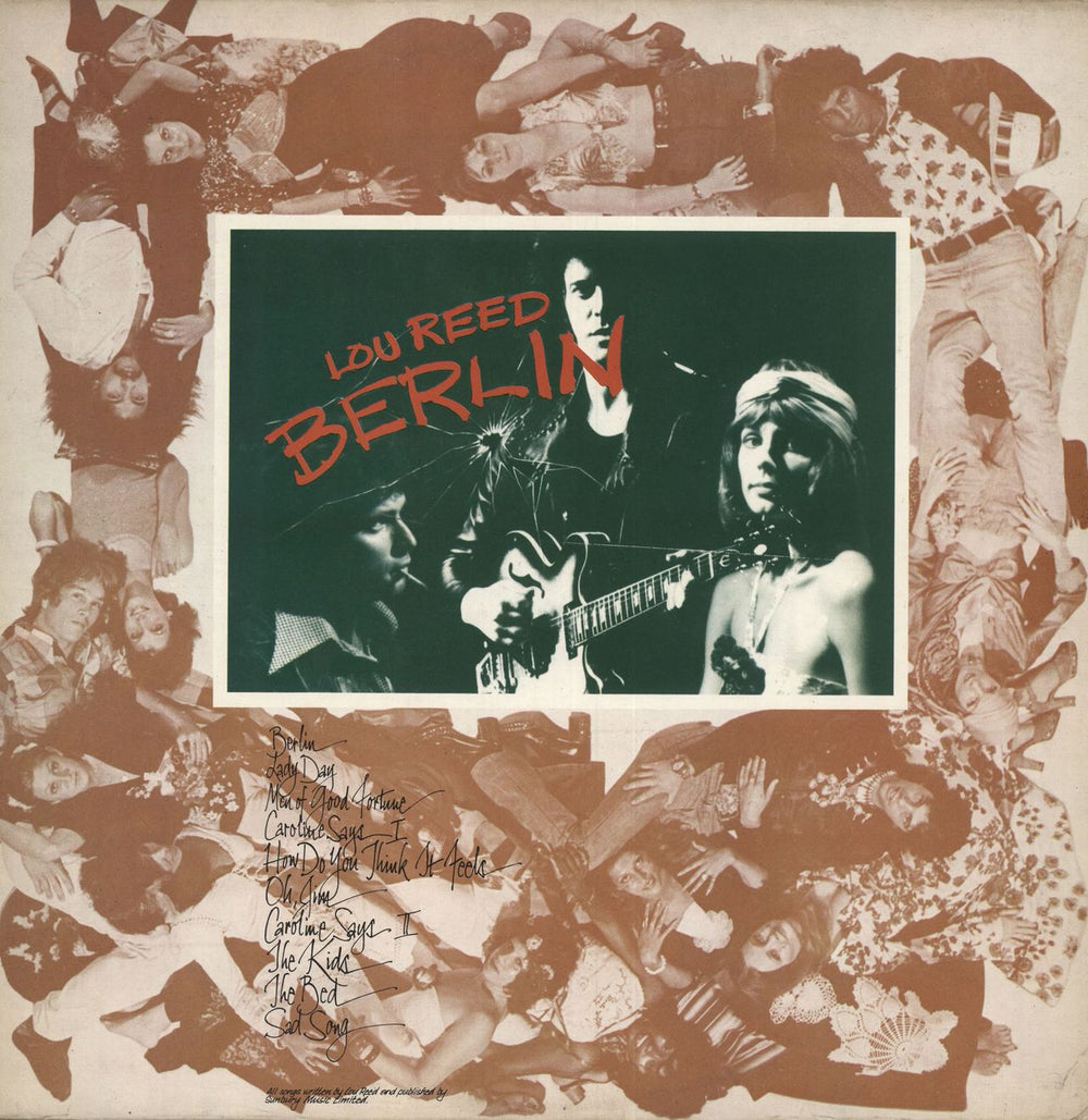 Lou Reed Berlin + Lyric Insert - EX UK vinyl LP album (LP record) RS1002