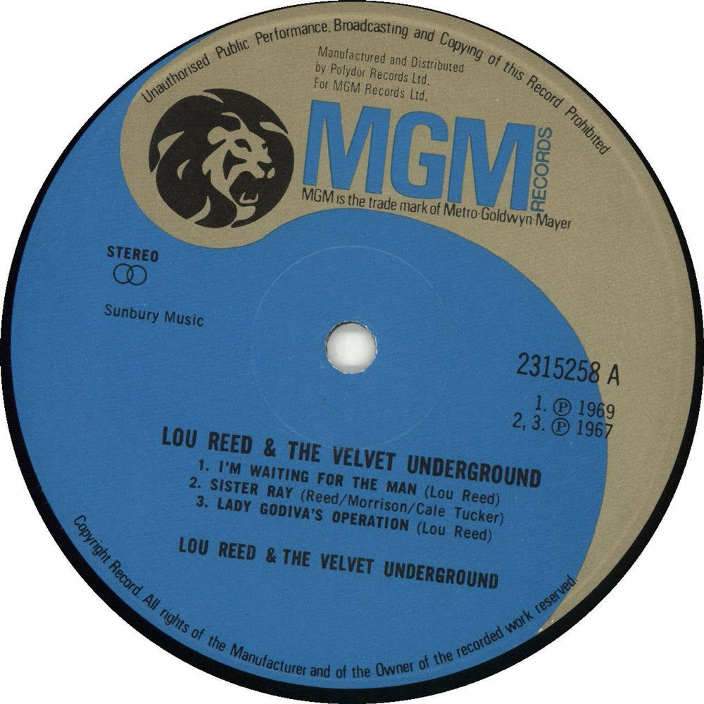 Lou Reed Lou Reed & The Velvet Underground - 1st UK vinyl LP album (LP record) LOULPLO209942