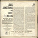 Louis Armstrong & Duke Ellington Louis Armstrong & Duke Ellington UK vinyl LP album (LP record)