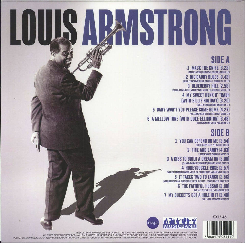 Louis Armstrong In A Mellow Tone - 180gm German vinyl LP album (LP record) 5060474054140