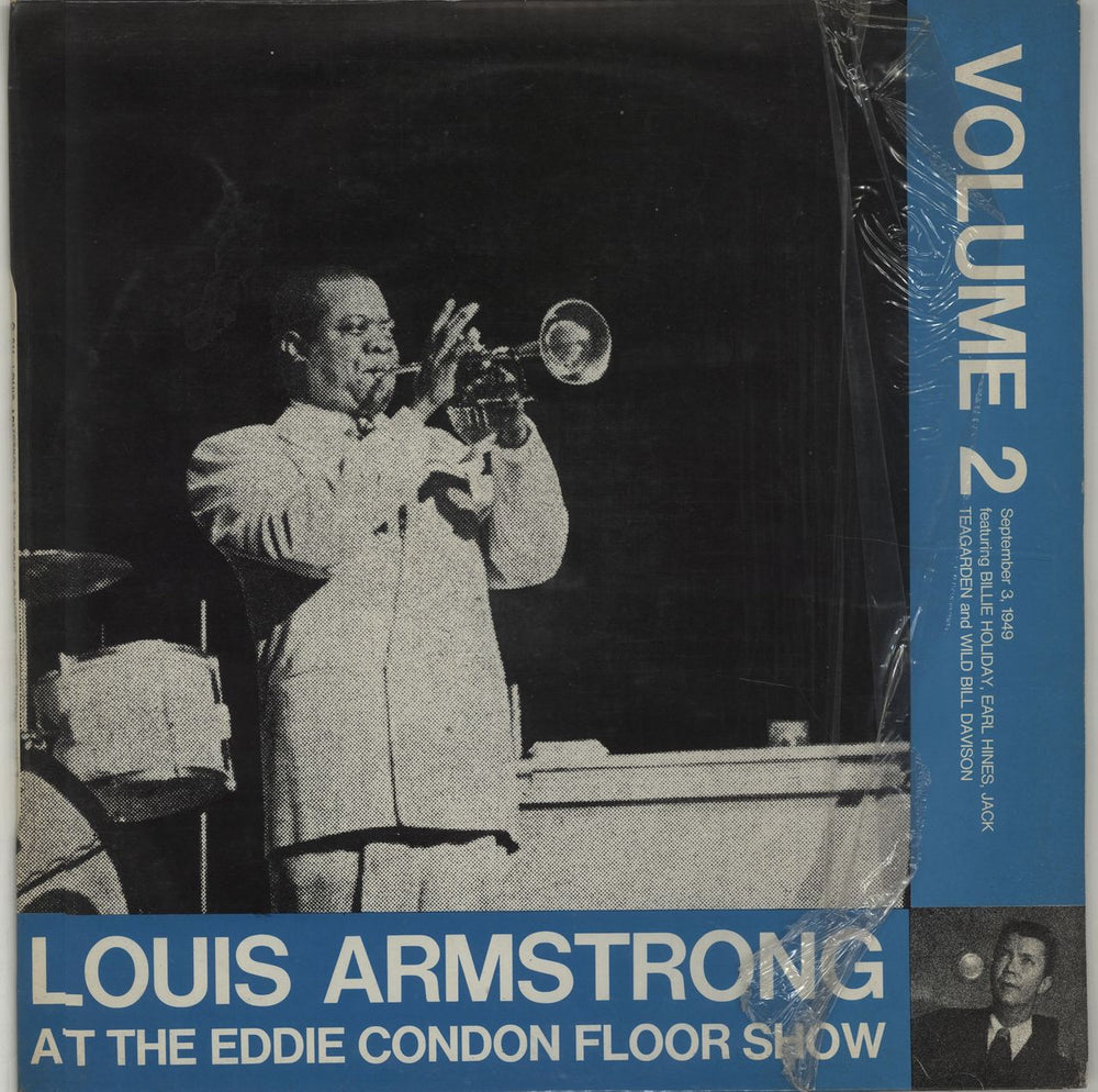 Louis Armstrong Louis Armstrong At The Eddie Condon Floor Show: Volume 1 & 2 Italian 2-LP vinyl record set (Double LP Album) Q-010/Q-011