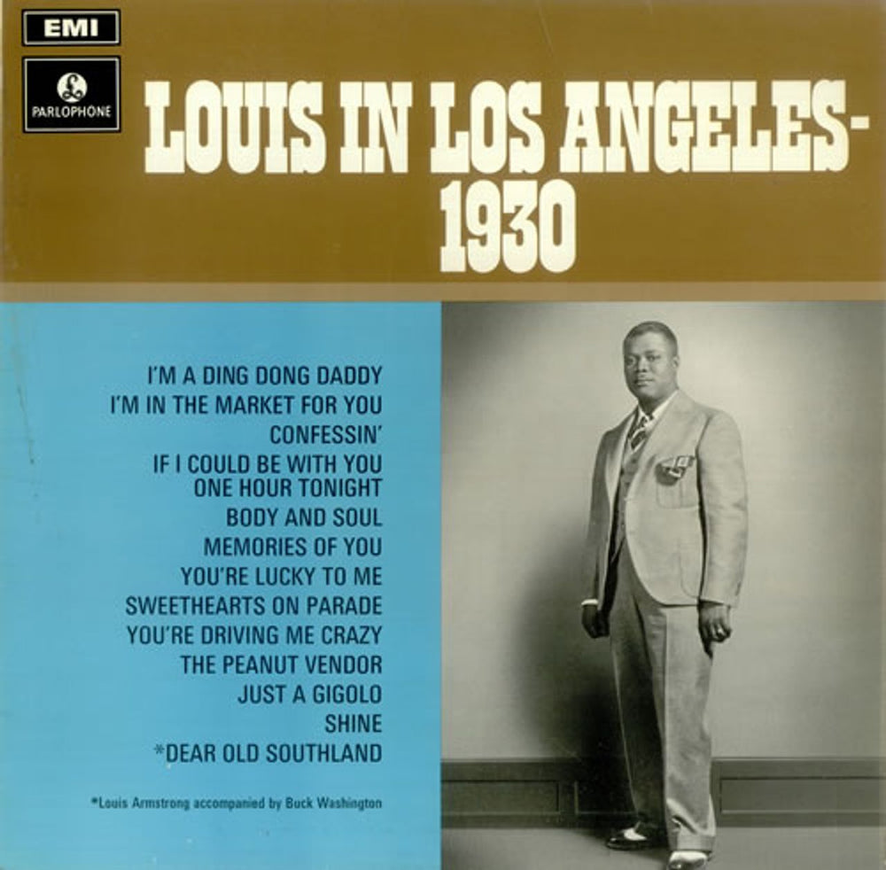 Louis Armstrong Louis In Los Angeles - 1930 UK vinyl LP album (LP record) PMC7098