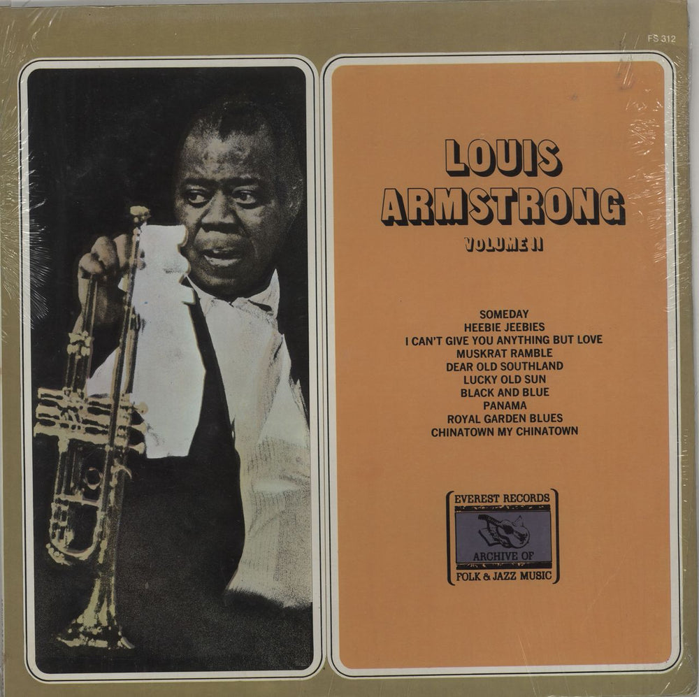 Louis Armstrong Volume II US vinyl LP album (LP record) FS312