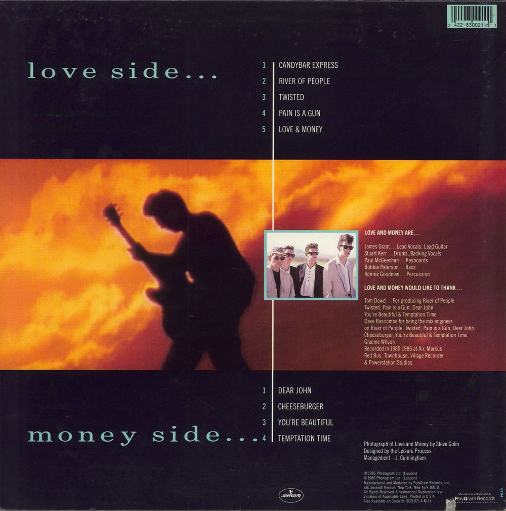 Love And Money All You Need Is... US vinyl LP album (LP record) 042283002111