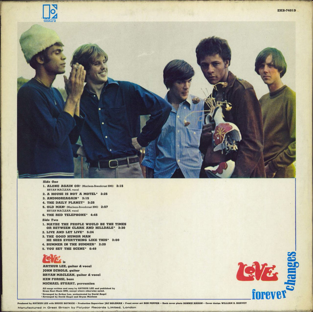 Love Forever Changes - 1st - VG UK vinyl LP album (LP record)