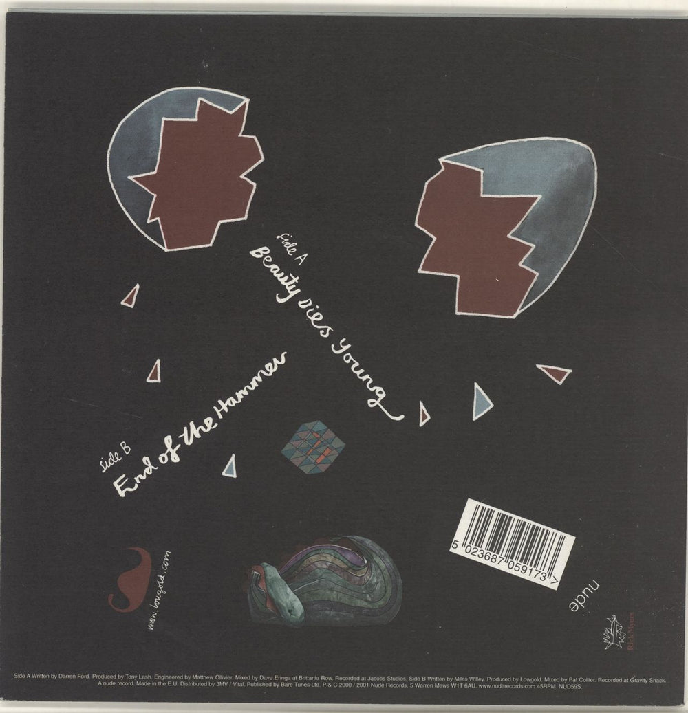 Lowgold Beauty Dies Young UK 7" vinyl single (7 inch record / 45) LGD07BE689039