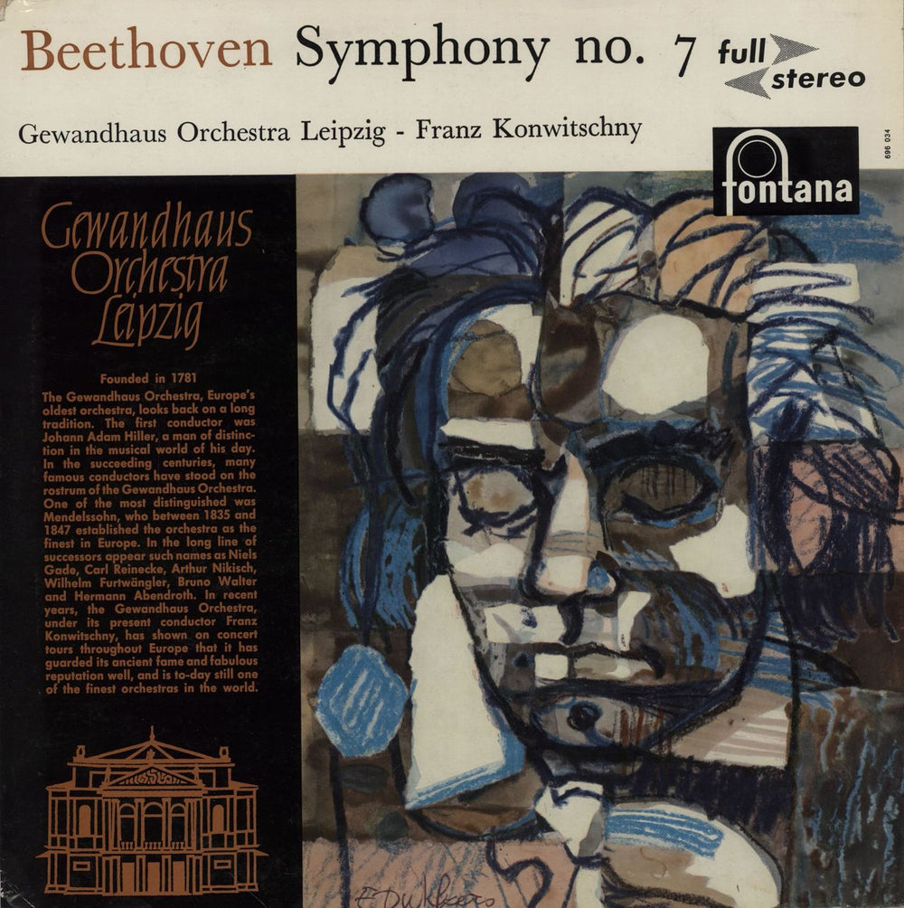 Ludwig Van Beethoven Beethoven: Symphony No. 7 UK vinyl LP album (LP record) SCFL113