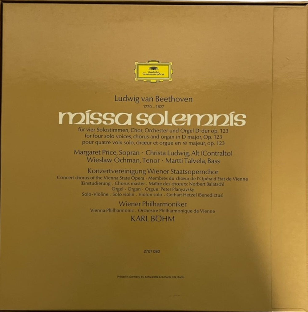 Ludwig Van Beethoven Missa Solemnis German Vinyl Box Set