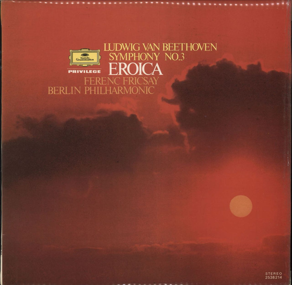 Ludwig Van Beethoven Symphony No.3 'Eroica' UK vinyl LP album (LP record) 2538214