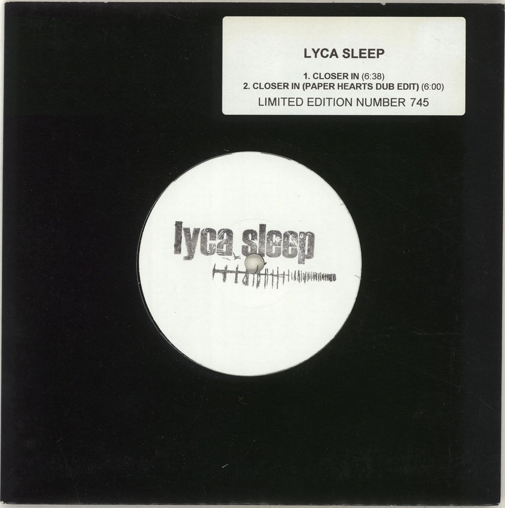 Lyca Sleep Closer In UK 7" vinyl single (7 inch record / 45) GPOOLX008