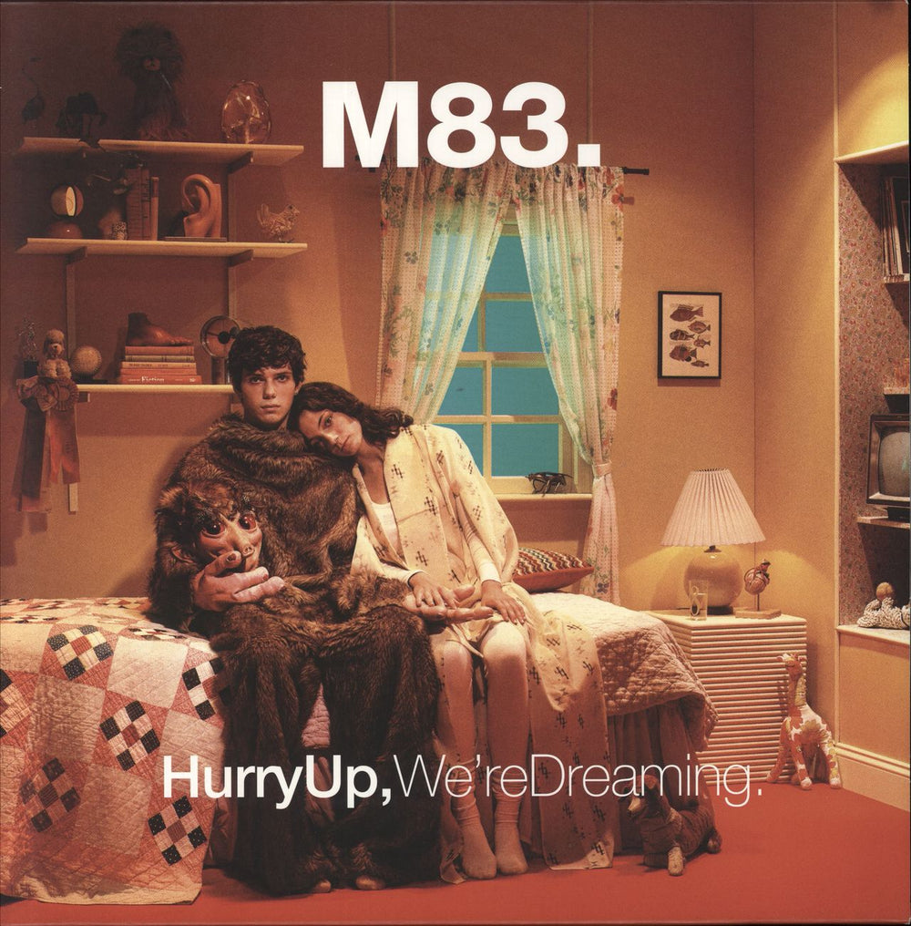 M83 Hurry Up, We're Dreaming.: 10th Anniversary - Orange Vinyl UK 2-LP vinyl record set (Double LP Album) M7571