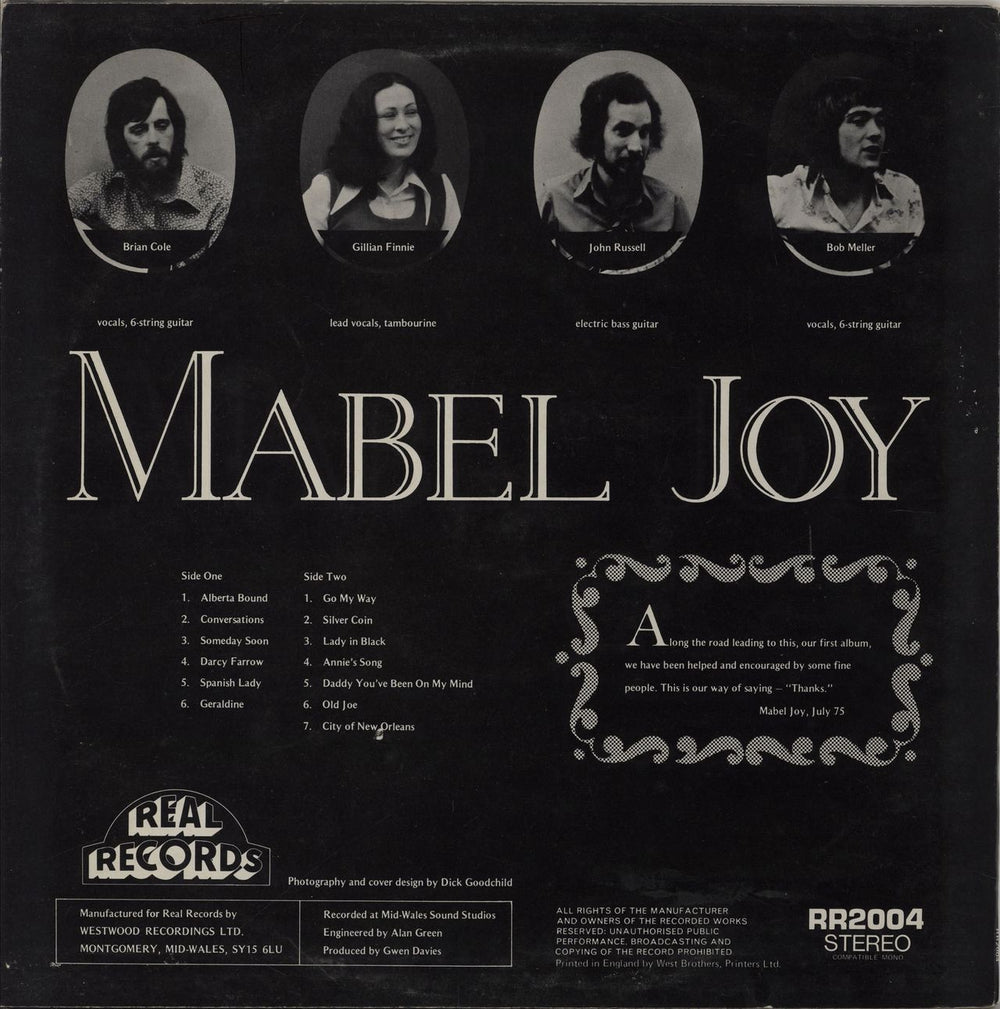 Mabel Joy Mabel Joy UK vinyl LP album (LP record)