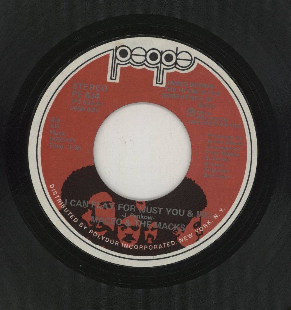 Maceo & The Macks I Can Play For (Just You & Me) US 7" vinyl single (7 inch record / 45) PE634