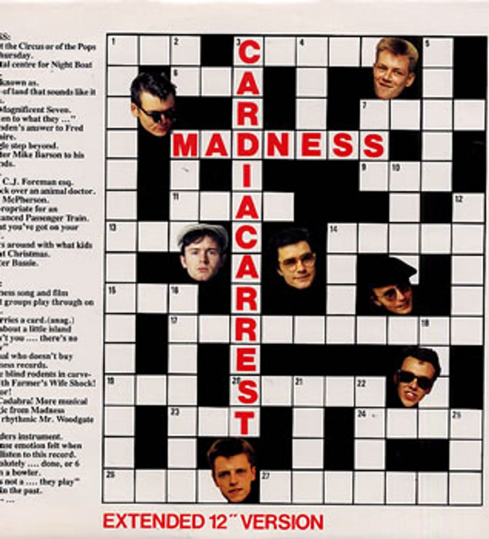 Madness Cardiac Arrest UK 12" vinyl single (12 inch record / Maxi-single) BUYIT140