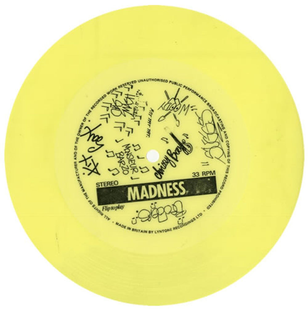 Madness Take It Or Leave It UK Promo 7" vinyl single (7 inch record / 45) LYN10208