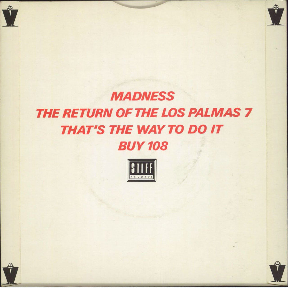 Madness The Return Of The Los Palmas 7 - A-Label + P/S UK Promo 7" vinyl single (7 inch record / 45)