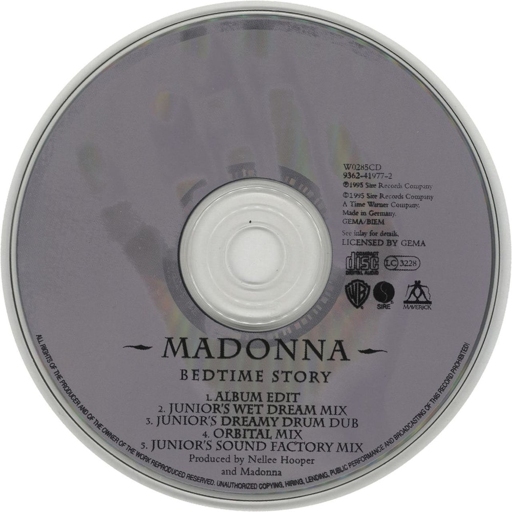 Madonna Bedtime Story UK CD single (CD5 / 5") MADC5BE42477