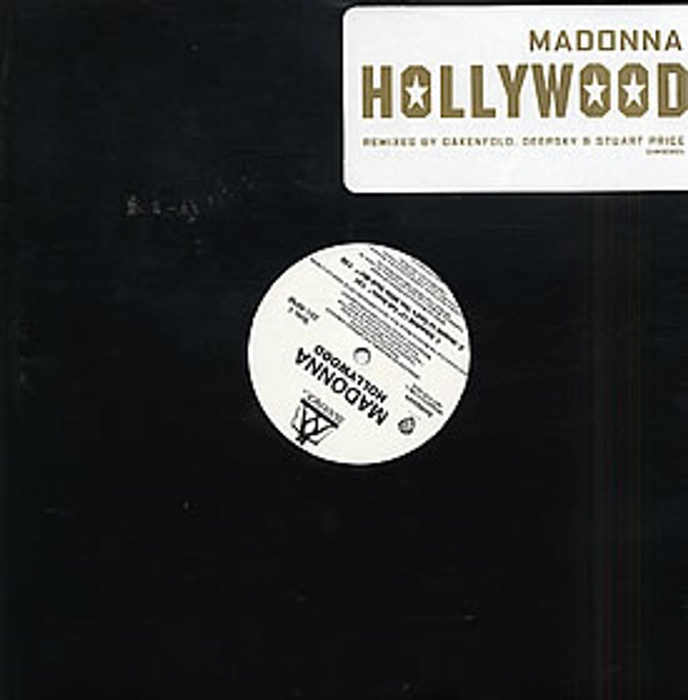 Madonna Hollywood UK Promo 12" vinyl single (12 inch record / Maxi-single) SAM00824