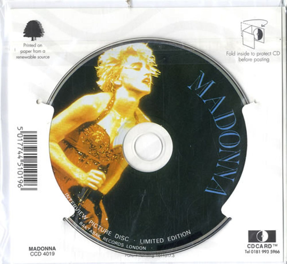 Madonna Interview + Greetings Card UK CD album (CDLP) MADCDIN574995