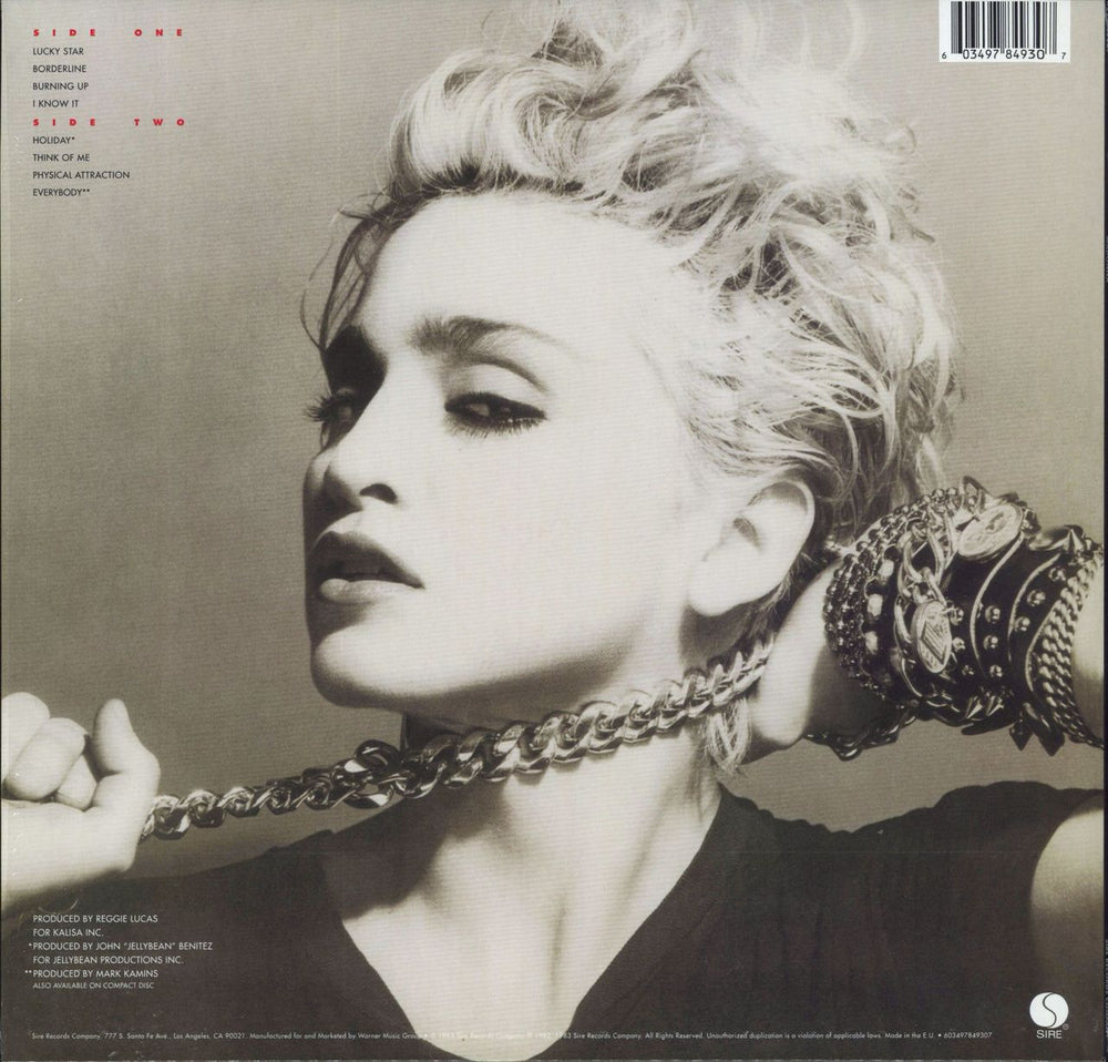 Madonna Madonna - 180gm Clear Vinyl - Open Shrink UK vinyl LP album (LP record) 603497849307