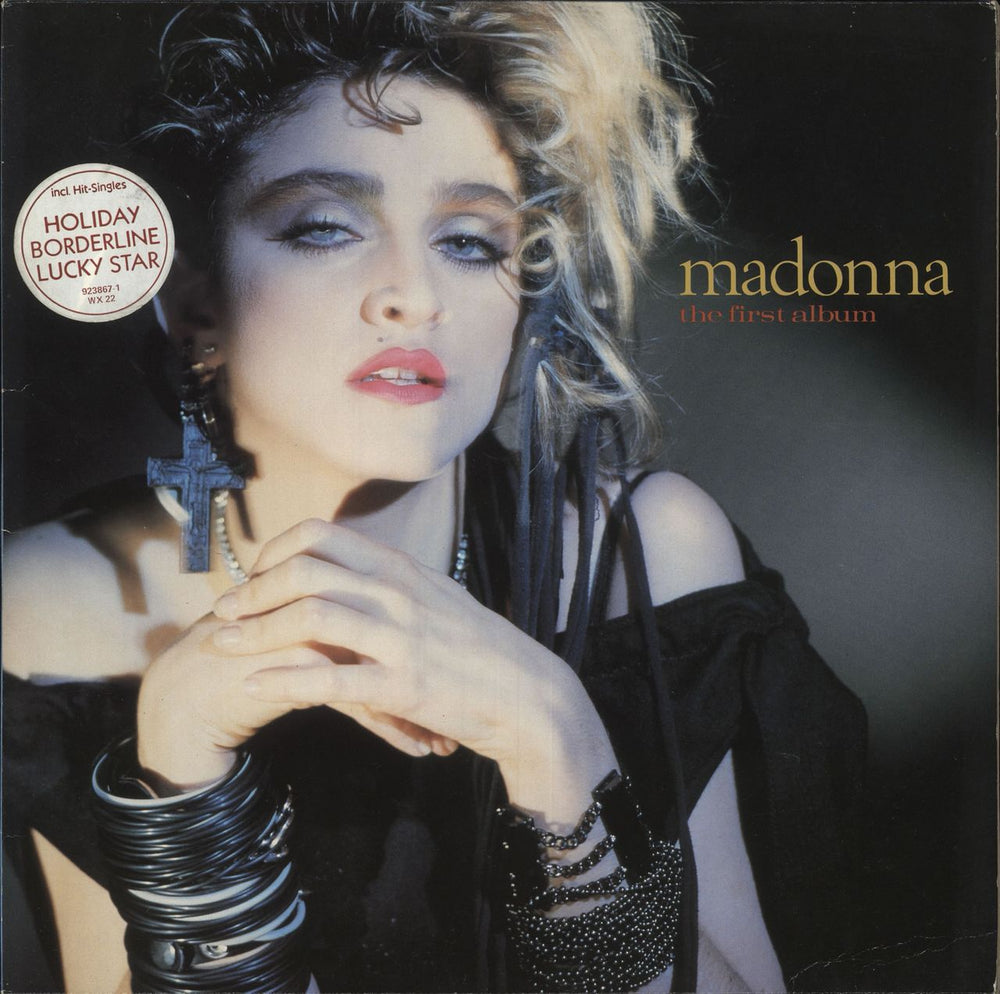 Madonna The First Album - Hype Stickered UK vinyl LP album (LP record) WX22