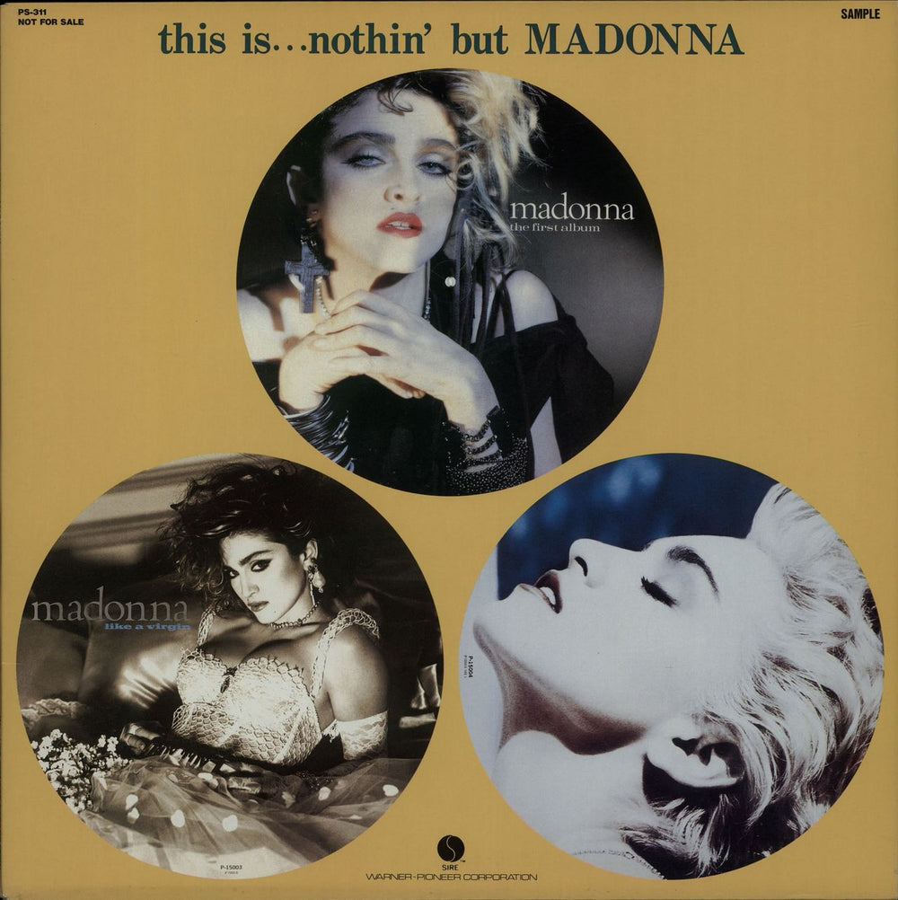 Madonna This Is... Nothin' But Madonna Japanese Promo vinyl LP album (LP record) PS-311