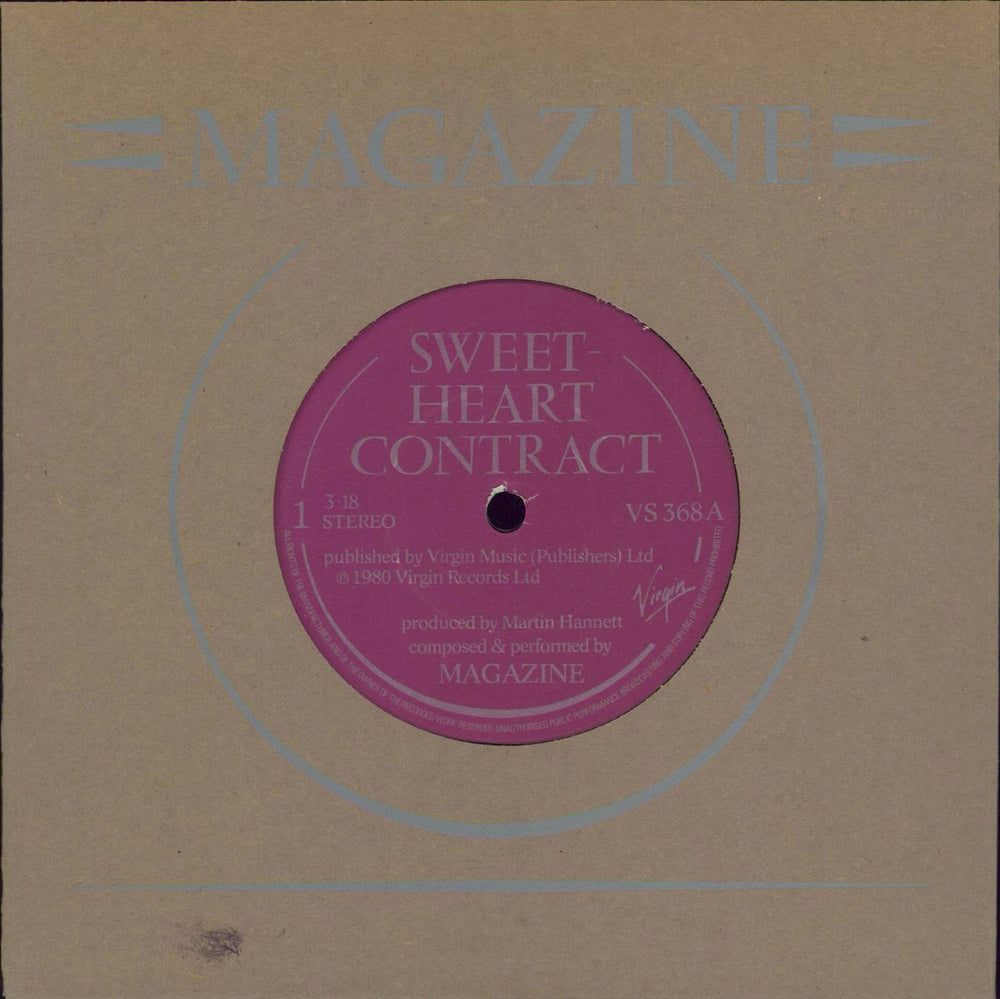 Magazine Sweet Heart Contract - Double pack UK 7" vinyl single (7 inch record / 45) VS368