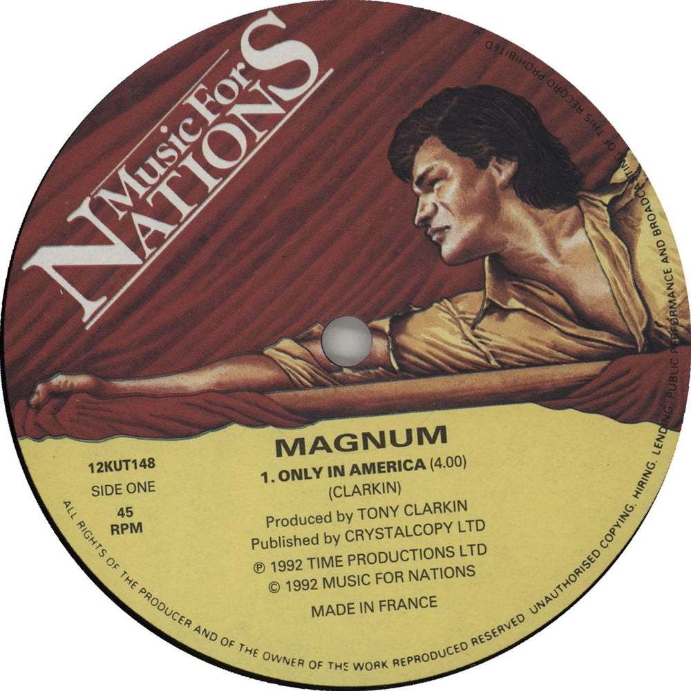 Magnum Only In America UK 12" vinyl single (12 inch record / Maxi-single) MAG12ON667226