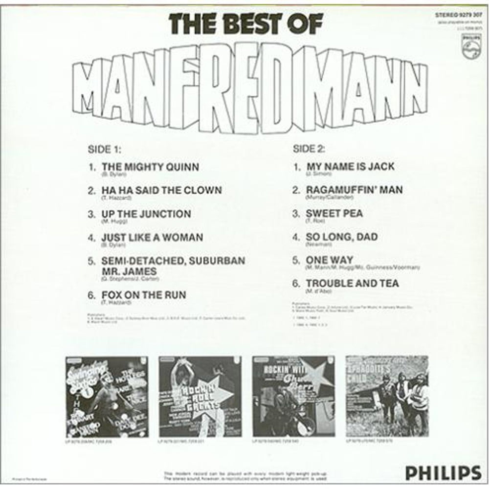 Manfred Mann The Best Of Manfred Mann Dutch vinyl LP album (LP record) MFMLPTH231367