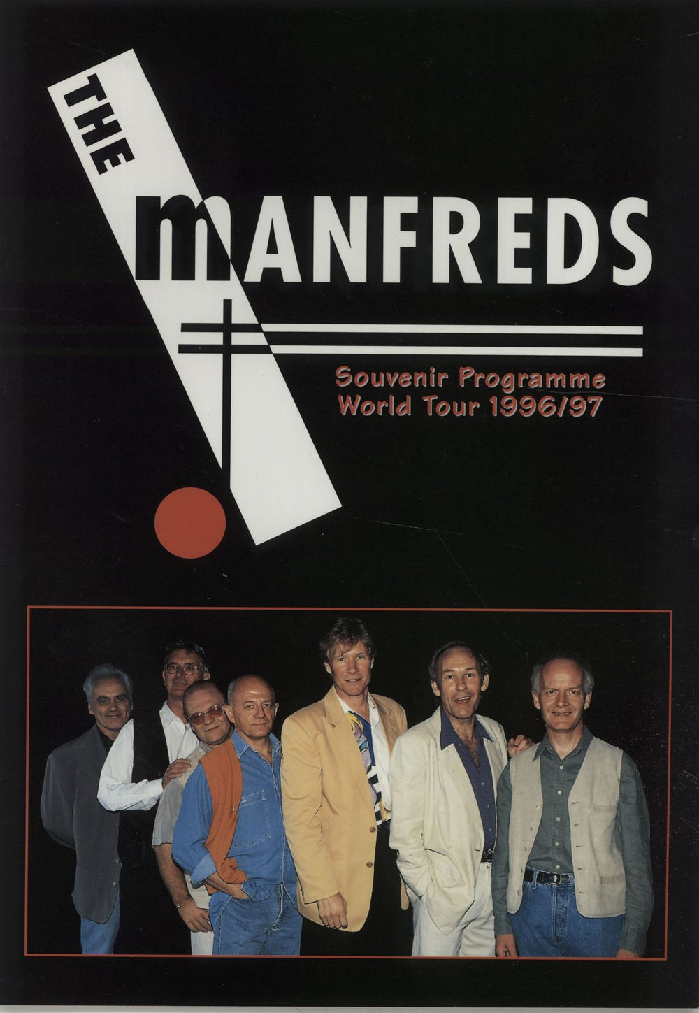 Manfred Mann World Tour 1996/97 + Ticket Stub UK tour programme TOUR PROGRAMME