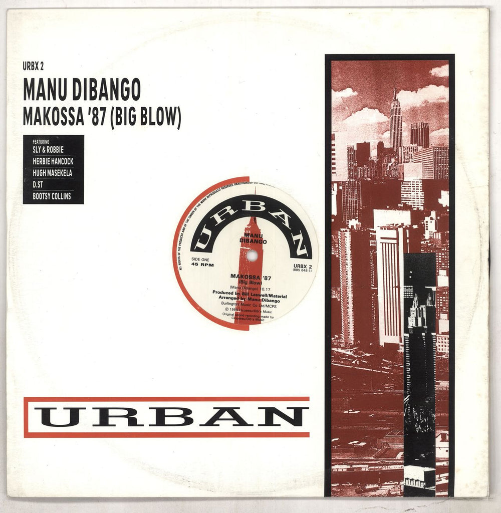 Manu Dibango Makossa '87 (Big Blow) UK 12" vinyl single (12 inch record / Maxi-single) URBX2