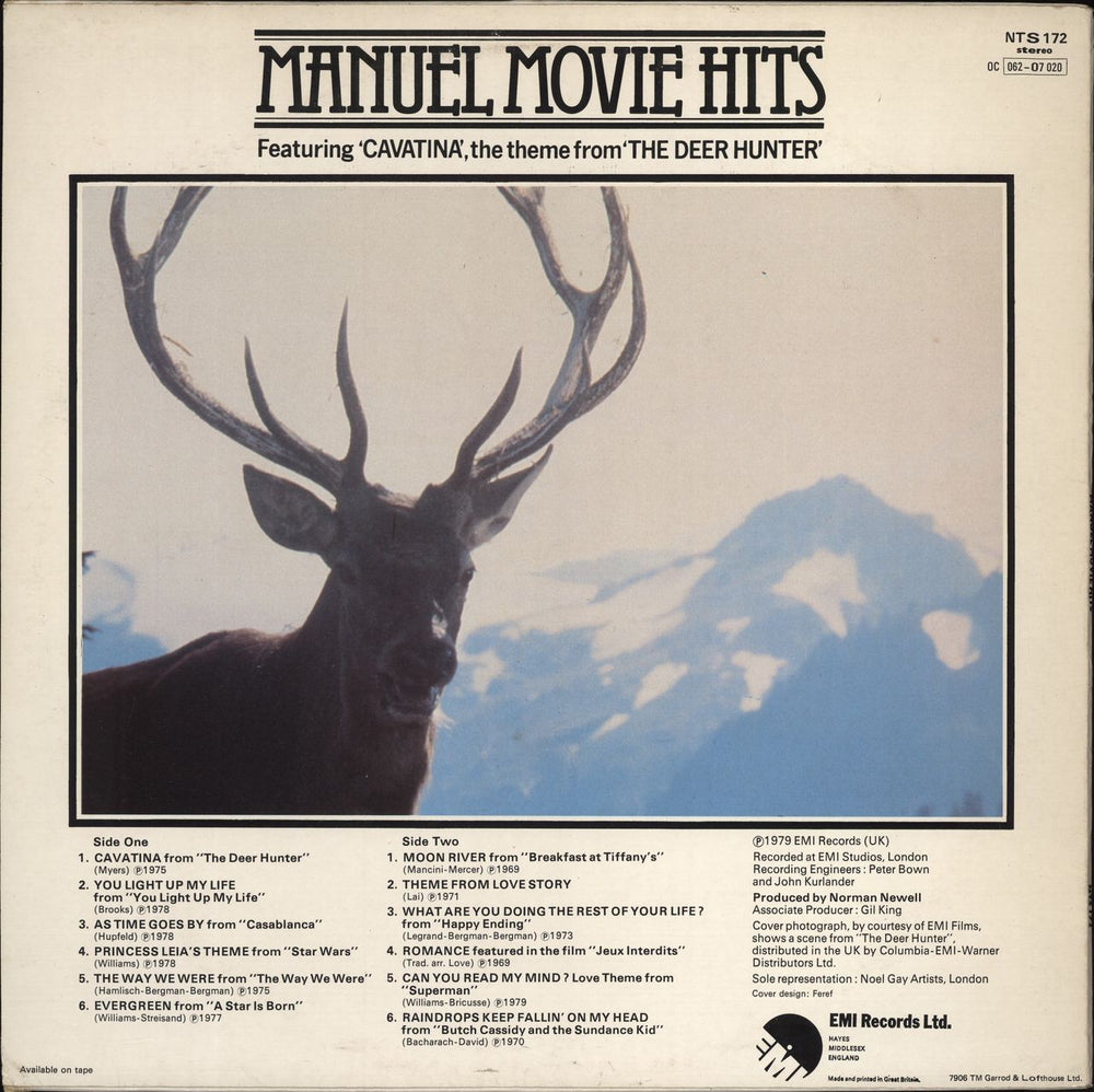 Manuel And His Music Of The Mountains Movie Hits UK vinyl LP album (LP record)