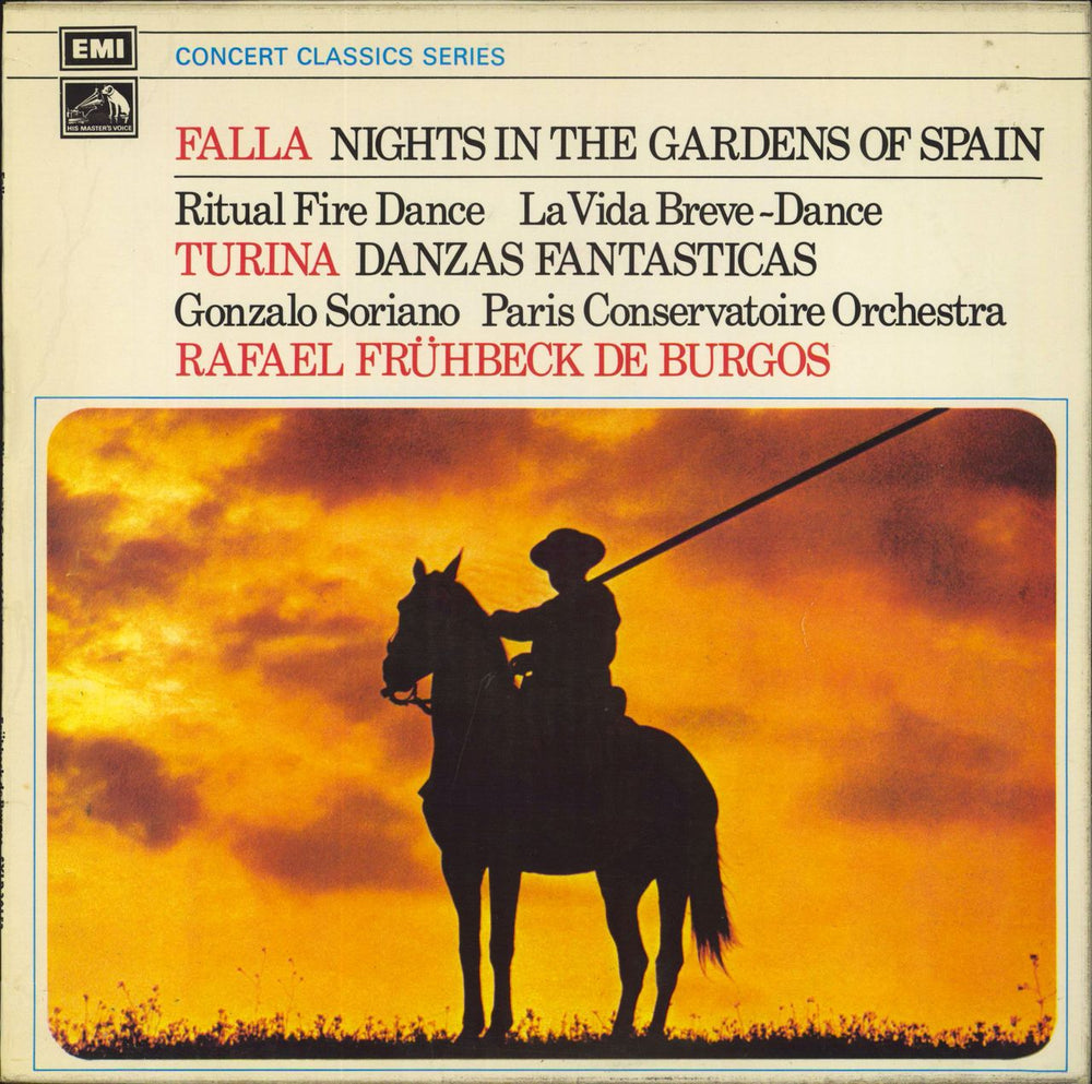 Manuel De Falla Nights In The Gardens Of Spain - Ritual Fire Dance, La Vida Breve - Dance; Danzas Fantasticas UK vinyl LP album (LP record) SXLP30152