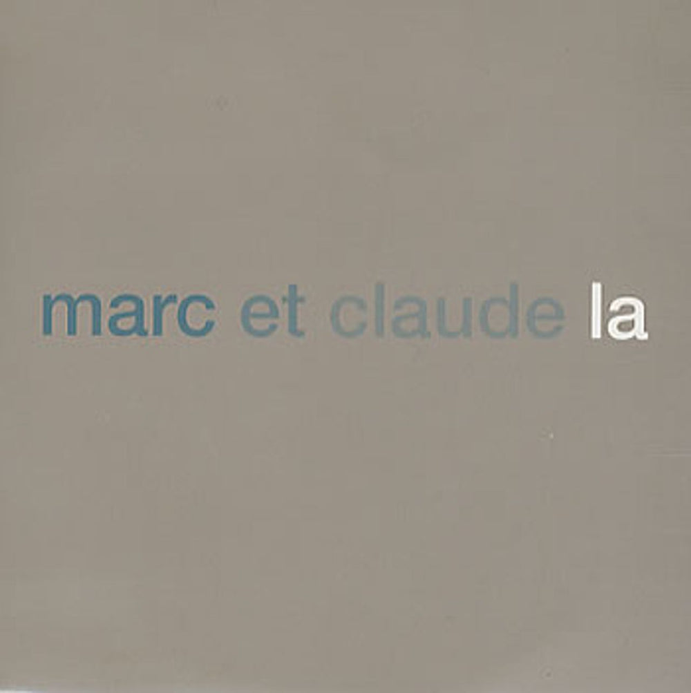 Marc Et Claude La UK Promo CD single (CD5 / 5") CDTIVOJ104