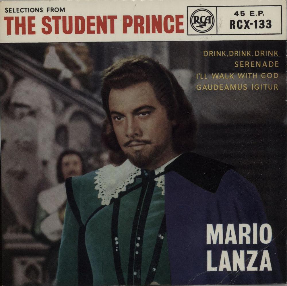 Mario Lanza The Student Prince UK 7" vinyl single (7 inch record / 45) RCX-133