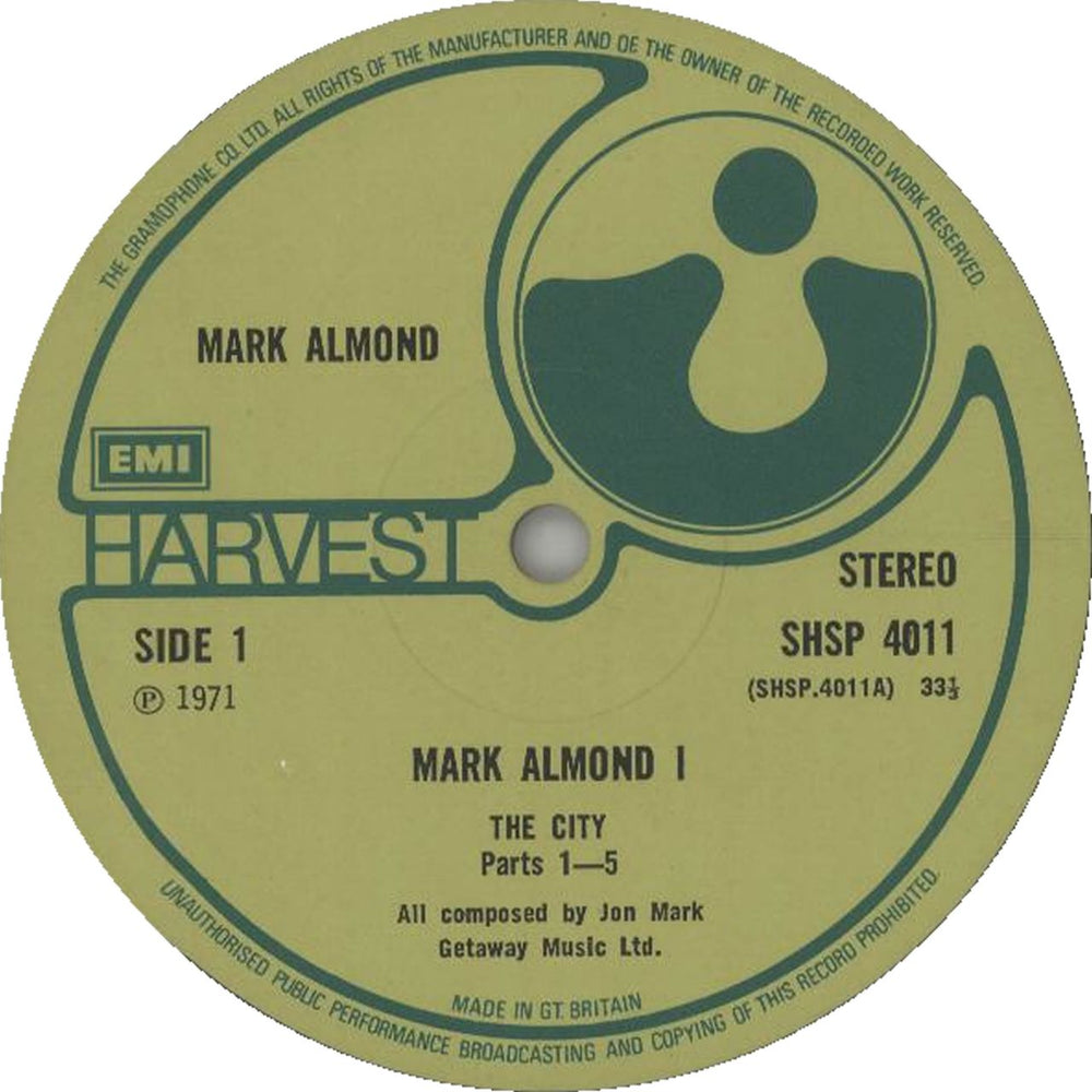 Mark-Almond Mark-Almond - 2nd UK vinyl LP album (LP record)