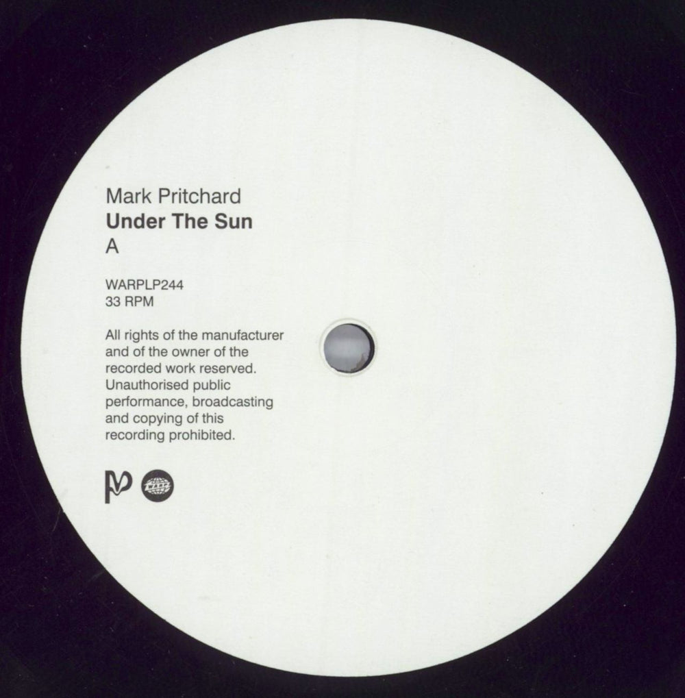 Mark Pritchard Under The Sun - 180gm UK 2-LP vinyl record set (Double LP Album) 0W42LUN821201