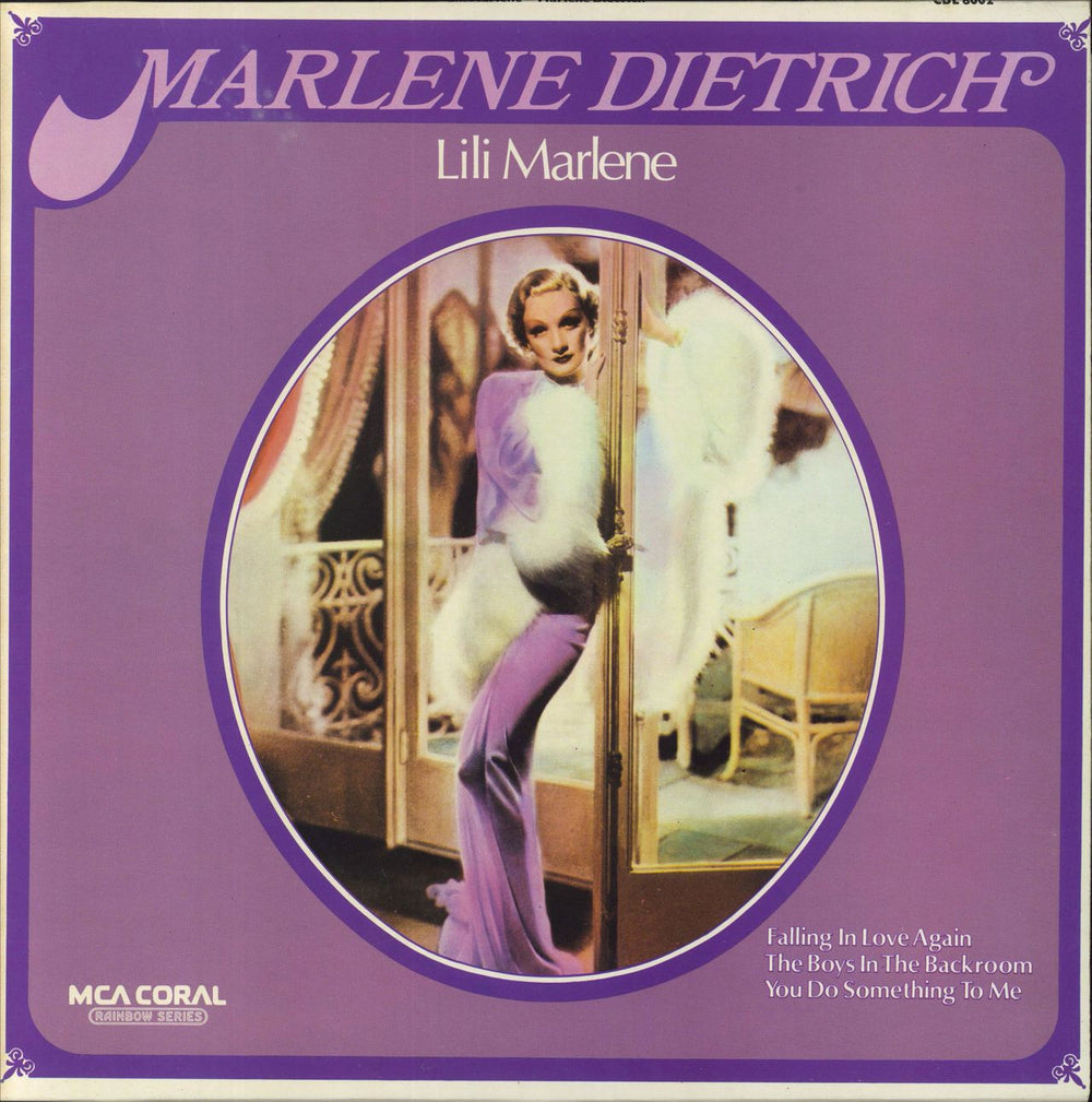 Marlene Dietrich Lili Marlene UK vinyl LP album (LP record) CDL8002