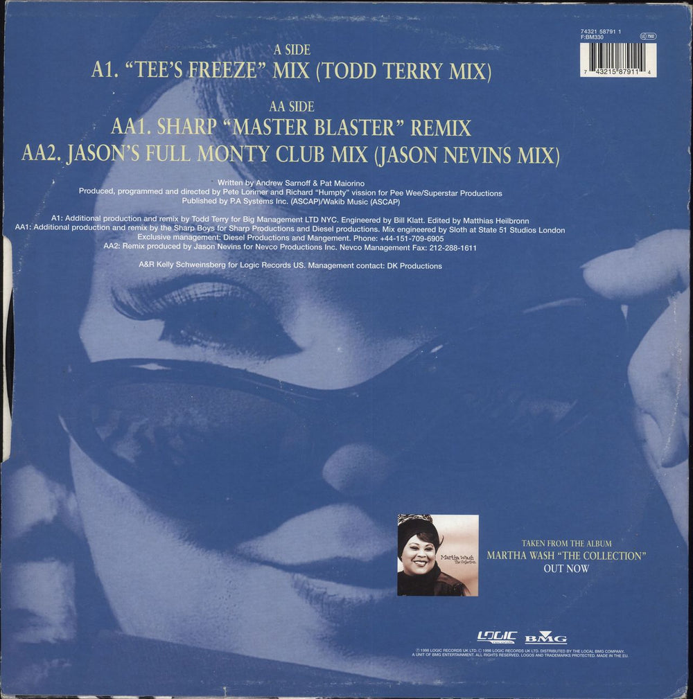 Martha Wash Catch The Light UK 12" vinyl single (12 inch record / Maxi-single) 743215879114