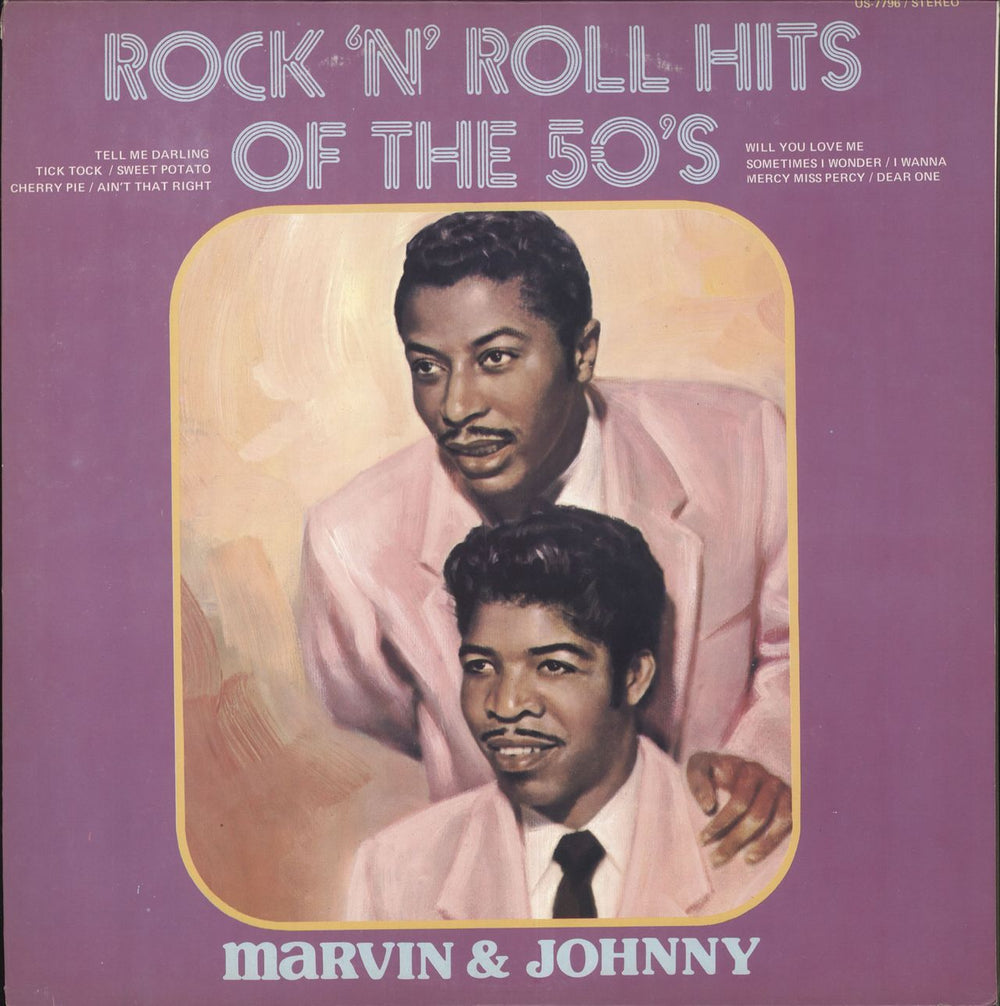 Marvin & Johnny Rock 'N' Roll Hits Of The 50's US vinyl LP album (LP record) US-7796