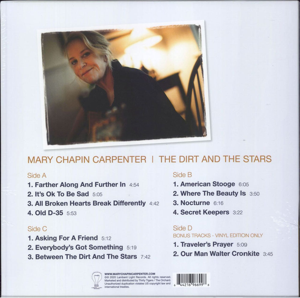 Mary Chapin Carpenter The Dirt And The Stars - Sealed UK 2-LP vinyl record set (Double LP Album) 644216966998