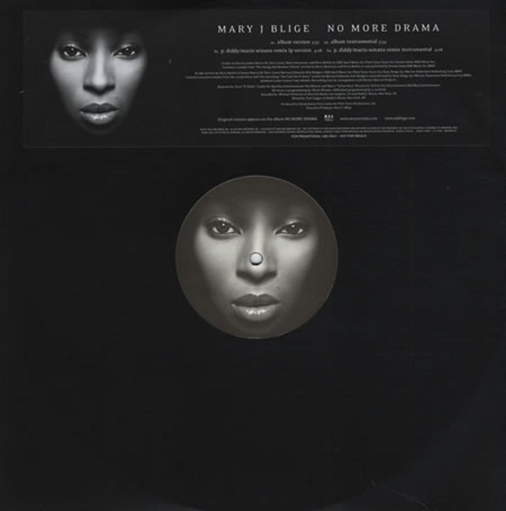 Mary J Blige No More Drame UK Promo 12" vinyl single (12 inch record / Maxi-single) WMCST40281