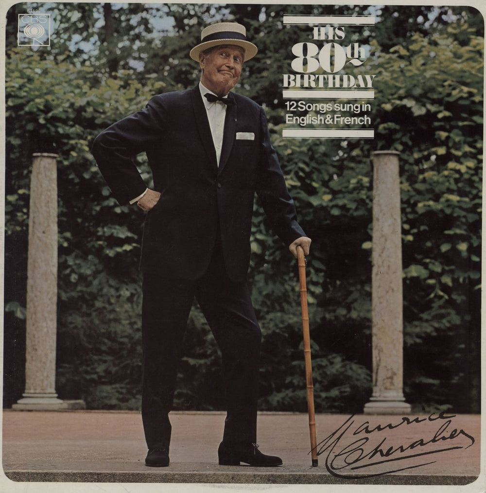 Maurice Chevalier His 80th Birthday - 12 Songs Sung In French & English UK vinyl LP album (LP record) 63196