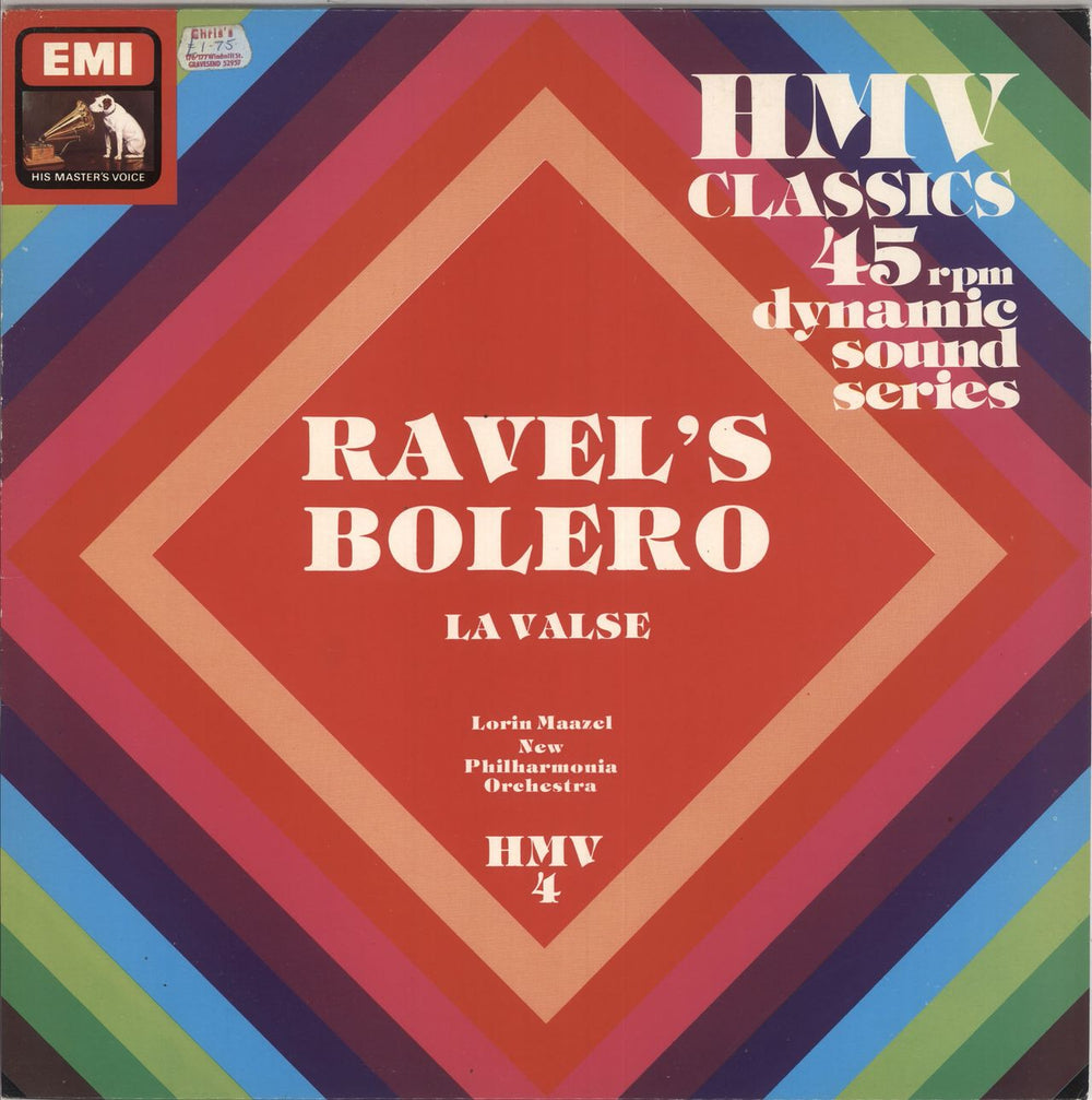 Maurice Ravel Ravel's Bolero UK 12" vinyl single (12 inch record / Maxi-single) HMV4