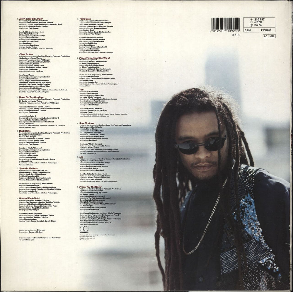 Maxi Priest Bonafide UK vinyl LP album (LP record) 5012982009211