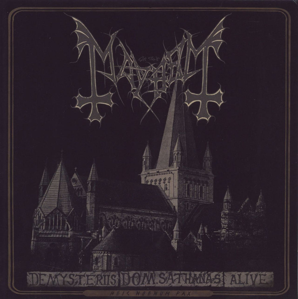 Mayhem De Mysteriis Dom Sathanas Alive - Purple Black Haze Vinyl Hungarian vinyl LP album (LP record) MOR001