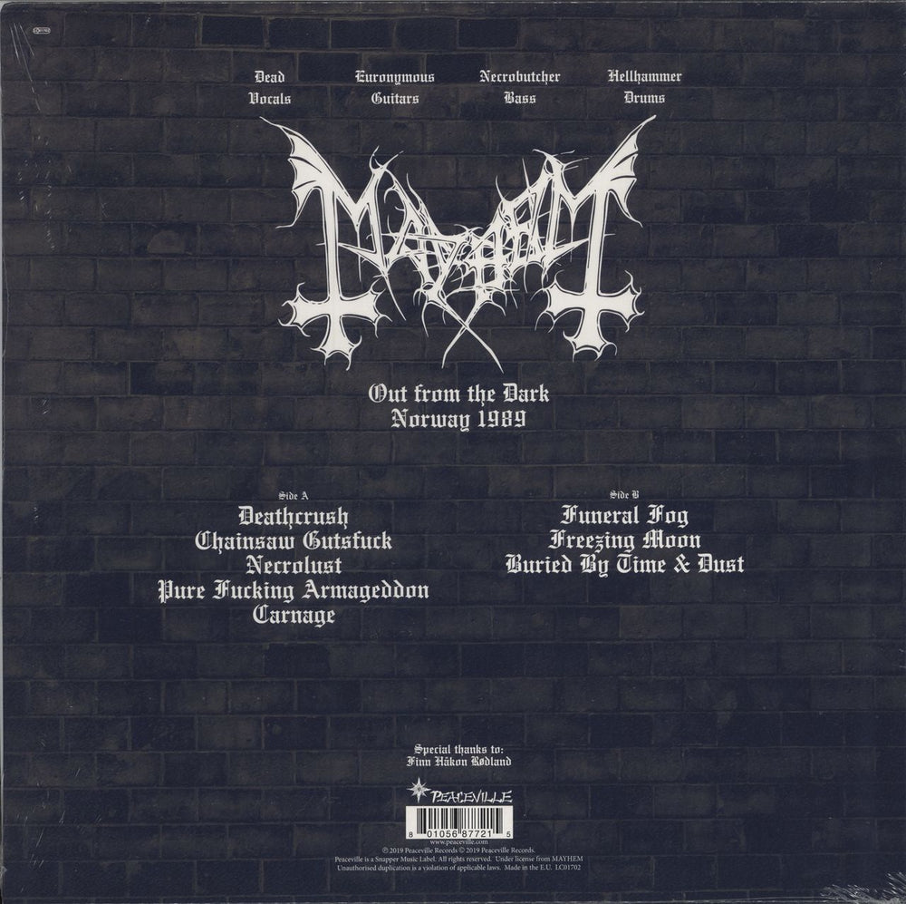 Mayhem Out From The Black - 180gm Vinyl - Sealed UK vinyl LP album (LP record) 801056877215