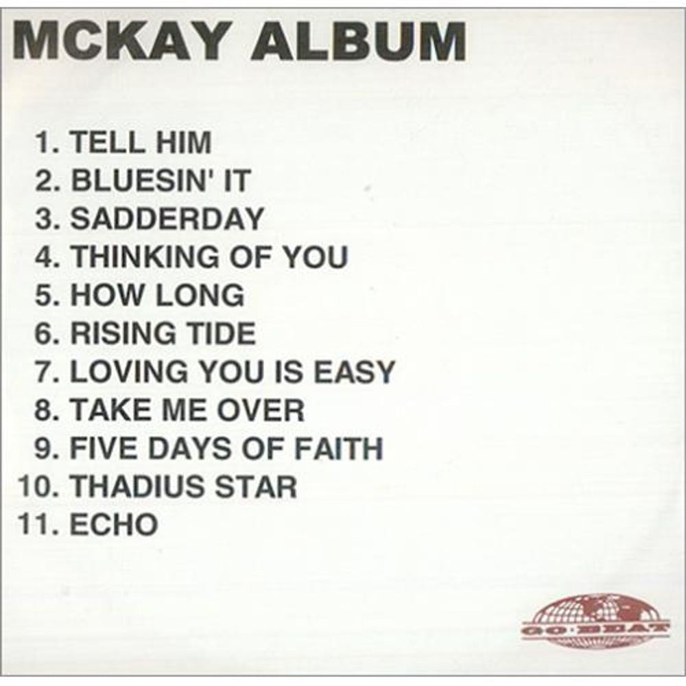 McKay McKay Album UK Promo CD-R acetate CD-R ACETATE