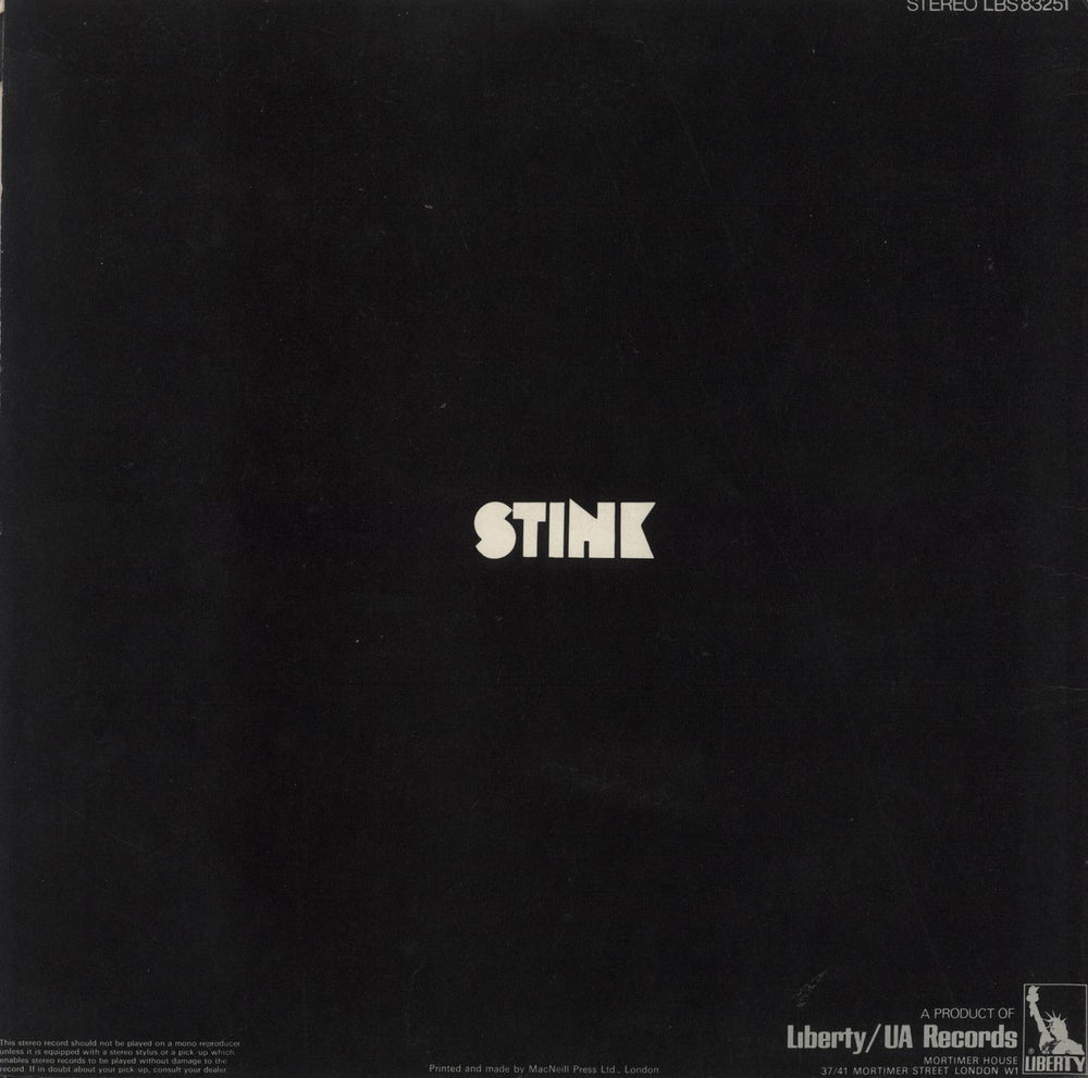 McKenna Mendelson Mainline Stink UK vinyl LP album (LP record)